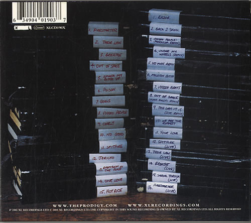 The Prodigy Their Law: The Singles 1990 - 2005 UK 2 CD album set